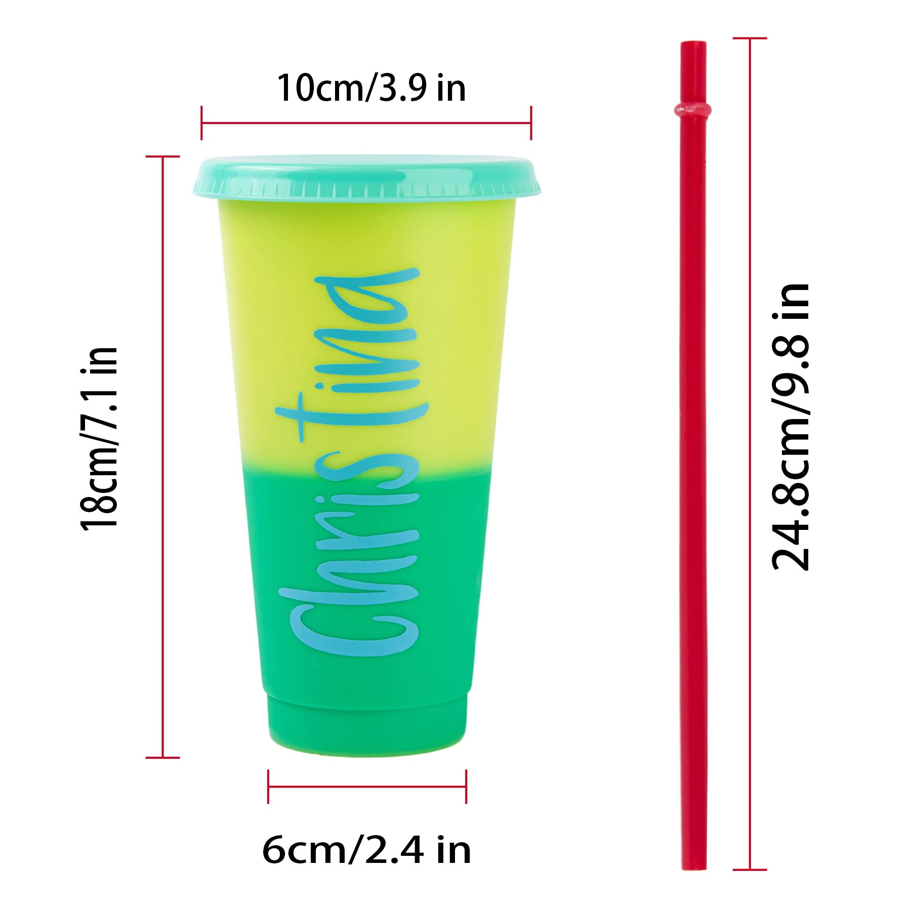 Tasses Fête Plage Gobelets Réutilisables 700ml Yisituo X10 - Avec Couvercle Et Paille, Rose Gobelets Plastique 700ml Avec Couvercle Paille