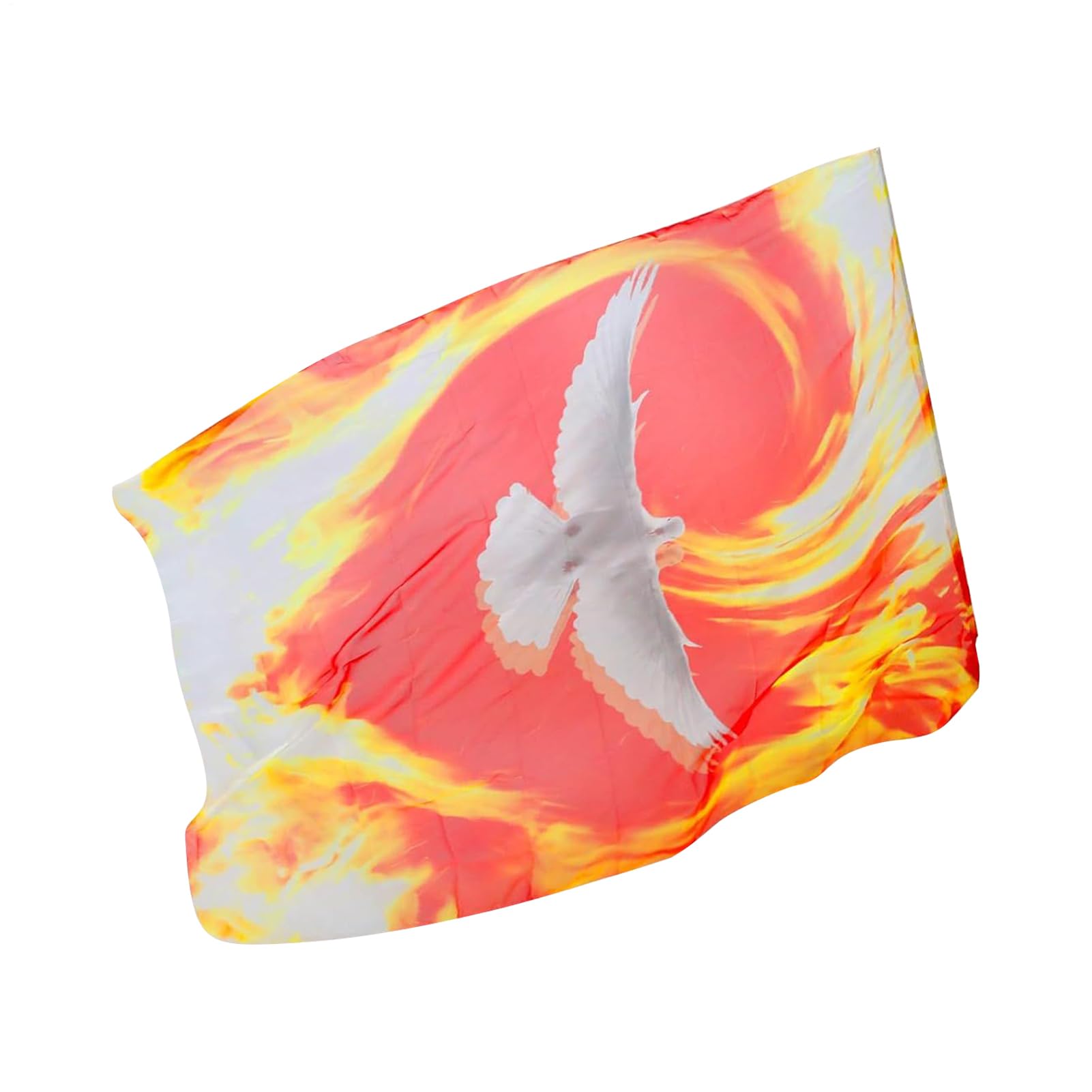 Drapeaux de louange oiseau blanc : bannière carrée pour débutants sans stress