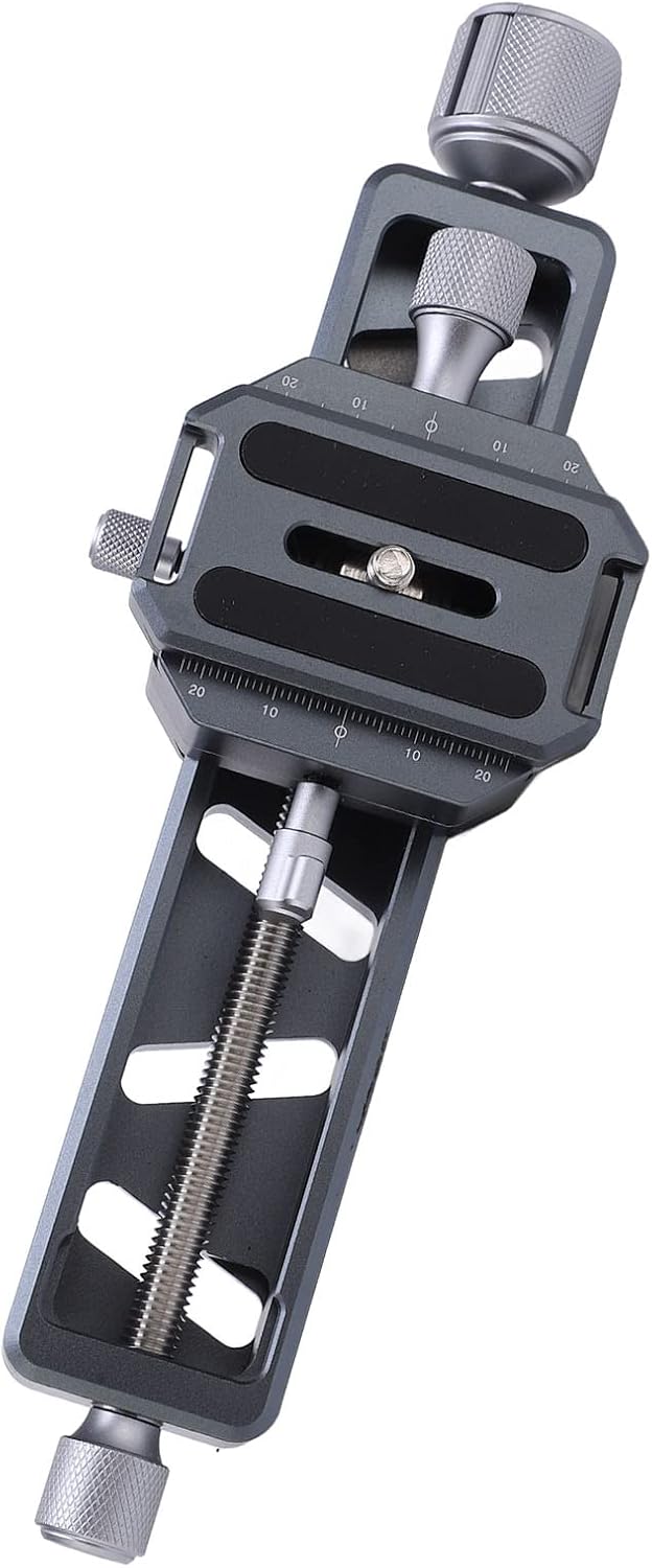 Macro Focusing Rail Slider, Camera Close Up Rail, 16cm Precision Travel with Arca Mount for DSLR Cameras, Portable Macro Photography Accessory