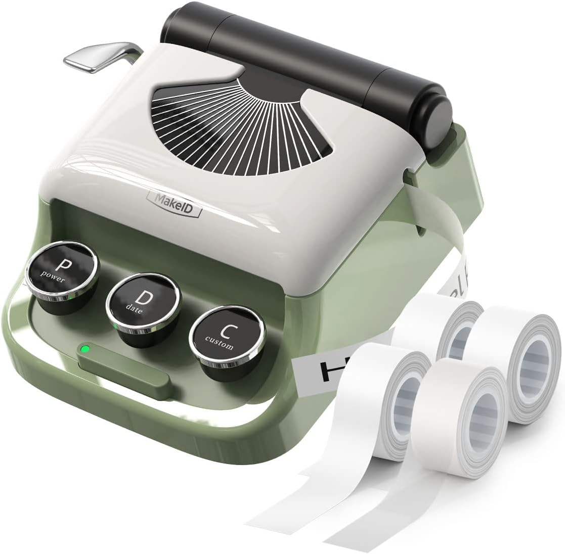 Makeid Q1 Label Maker with 4 Continuous Tapes Wireless