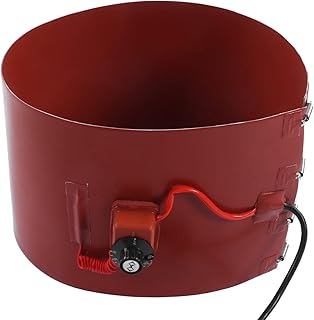 1200W Drum Heating Blanket, 13.2 Gallon 50 Liter Drum and Pail Heaters, Silicone Drum Heater Pad with Thermostat Water Heater Insulation Blanket for 18.9in Gate Valve Tank(#1)