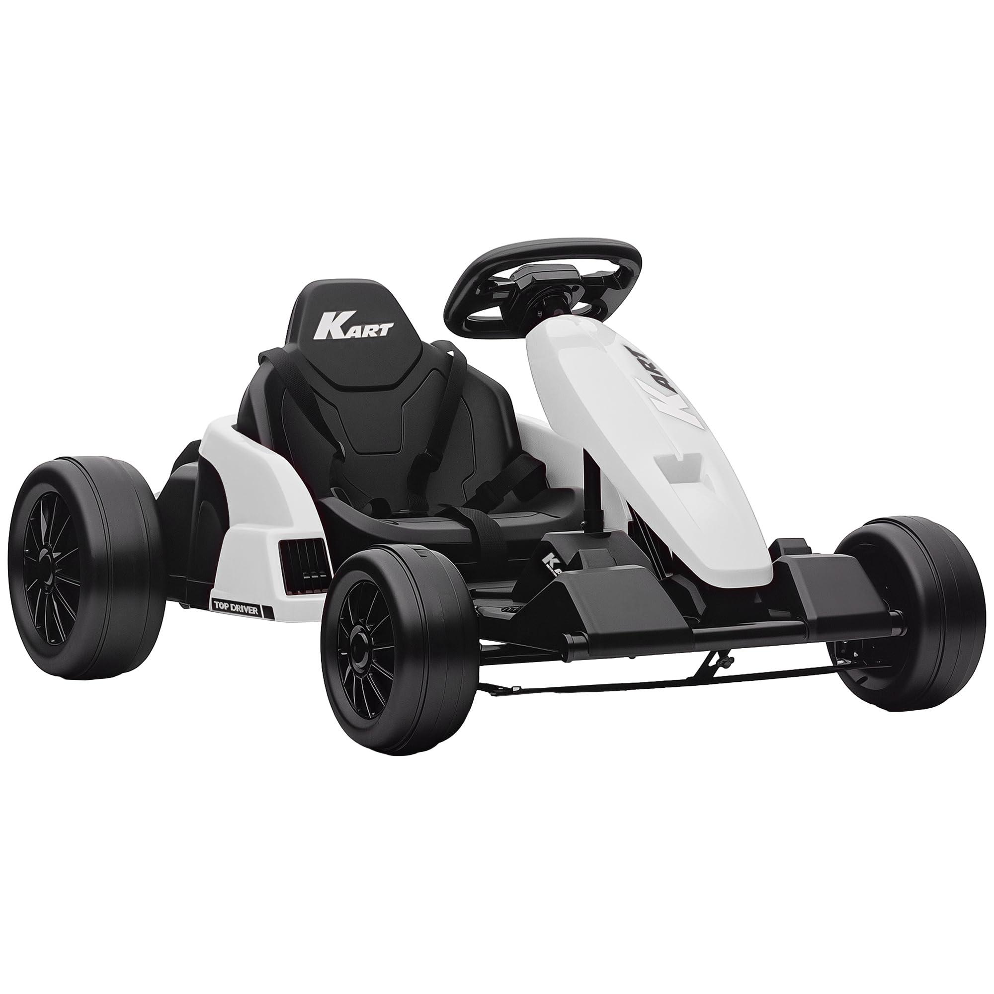 Amazon.com: Qaba Electric Go Kart, 24V 9Ah Big Battery, Kids Drift
