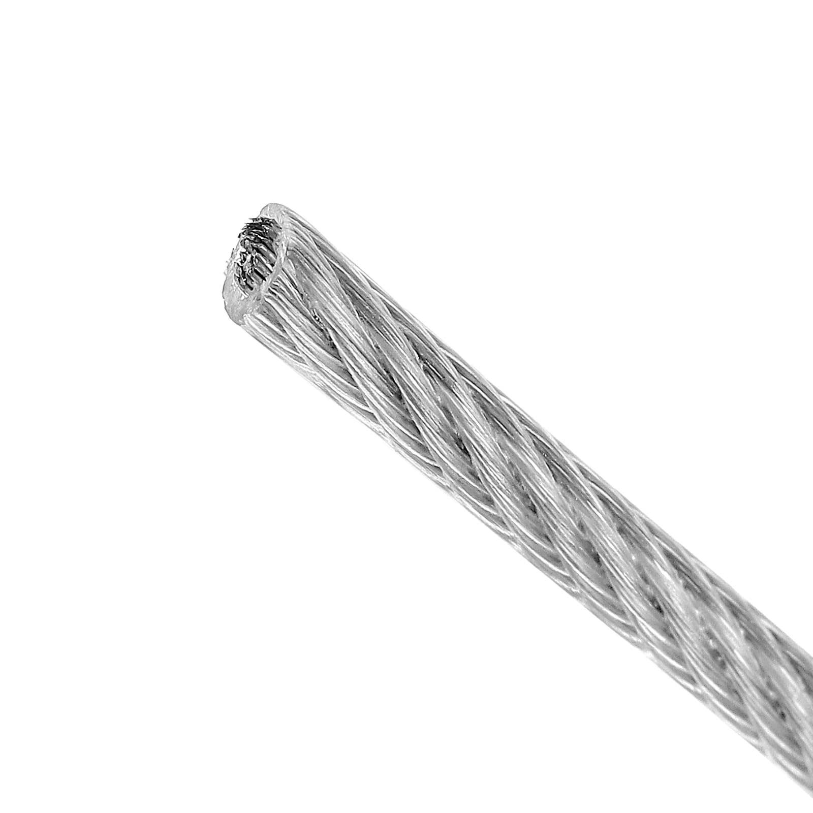 56 sztuk 3mm x 50m linka stalowa ze stali nierdzewnej, zestaw z linką napinającą, zacisk ze stali nierdzewnej, śruby z oczkami, linka druciana z osłonami i aluminiowymi tulejkami, stalowa