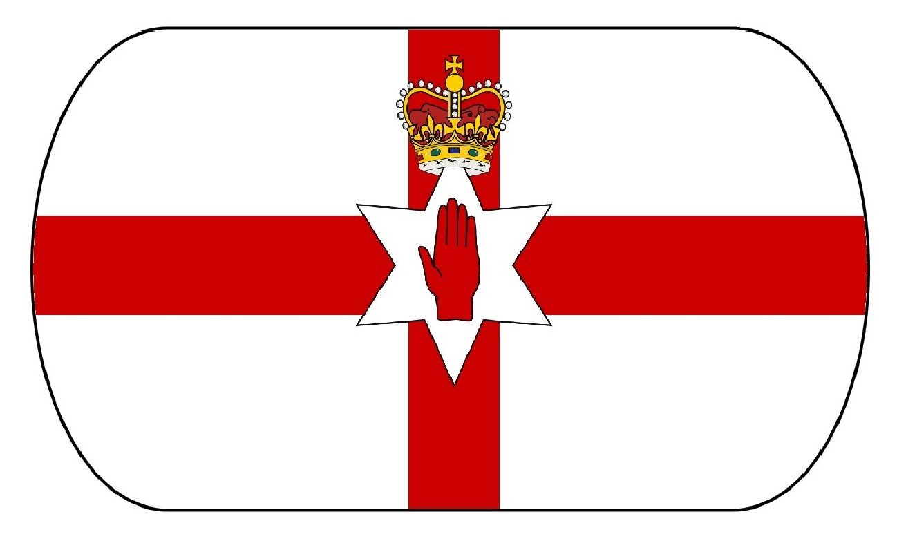 AllCachedUp UK Flag Trackable Tag for Geocaching - trackable like a Travel Bug - England, Scotland, Wales and Ireland (Ulster Flag) — image 1