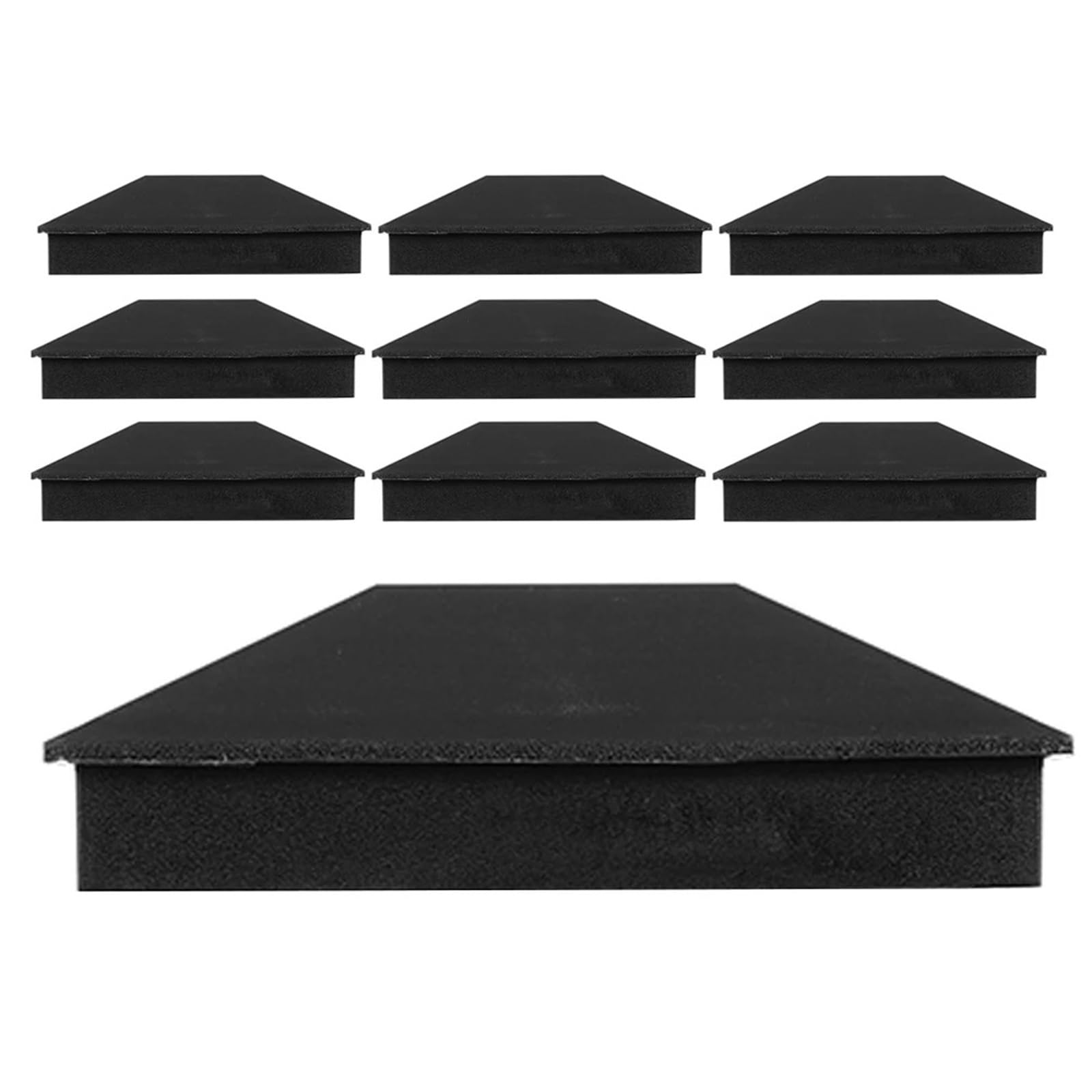 Mwahju One Color 12 Pcs Column Cover Wooden Fence Cap Post Caps 4X4 Pp Plastic Deck Posts Finials For Fences