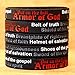 SayitBands 20 Armor of God Silicone Wristband Bracelets Ephesians 6:10-18