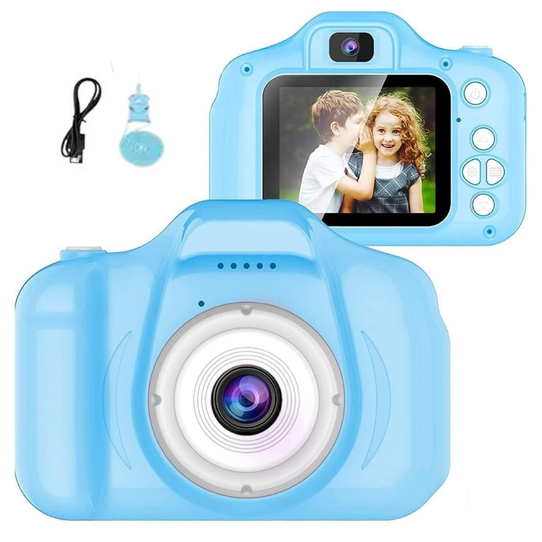 SS CREMATIC Kids Digital Camera with 2.0" Color Display | Video Recording, USB Charging, 100° Wide Angle Lens, Built-in Game, Supports 32GB SD Card. (Blue)-image-30