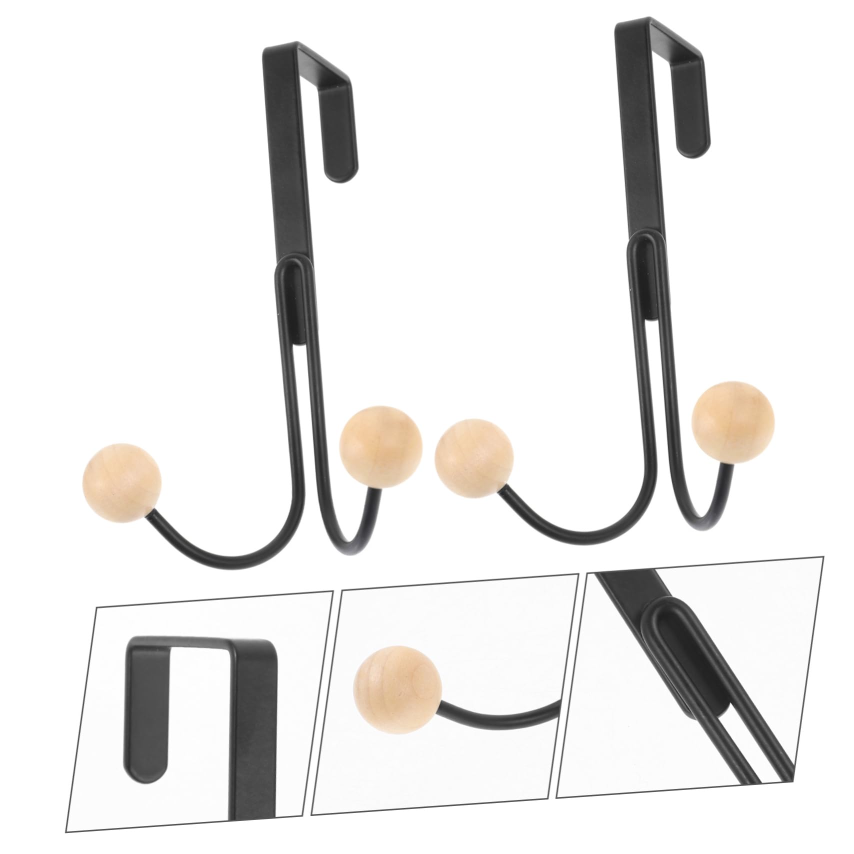 10piezas Ganchos De Puerta Instalación Sin Soporte Para Ropa y Accesorios Para Dormitorio y Entrada