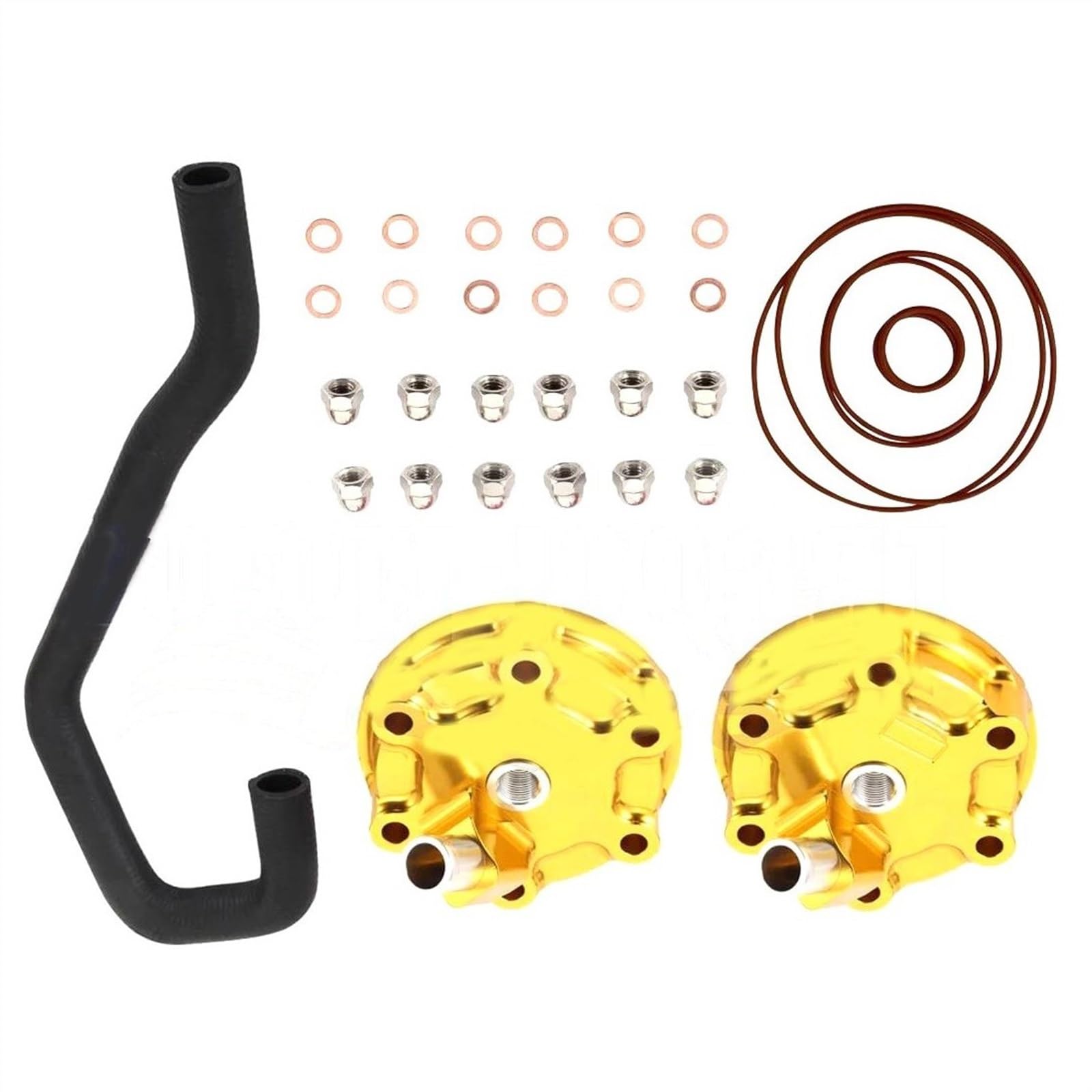 Guarnizione di Tenuta Coperchio della Testata Kit Guarnizione Valvola di Sfiato Tubo Flessibile di Sfiato Olio Coperchio Testata per Honda NSR250 MC21 NSR250 MC28 Pezzo di Ricambio Motore(Gold)