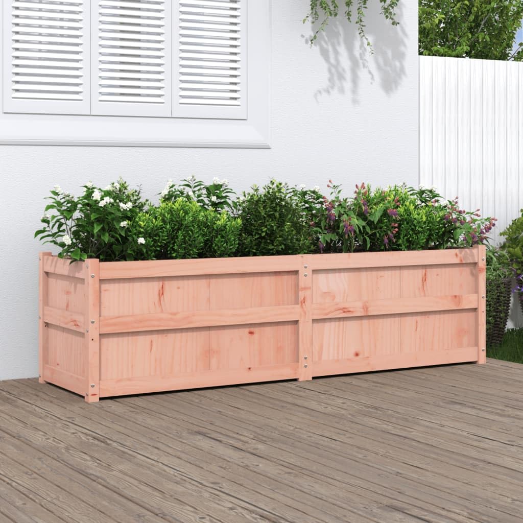180x50x50 Cm Fioriera da Giardino Douglas in Legno Massiccio, capacità Generosa, Funzione Decorativa, per Gli Appassionati di Fai -da -Te