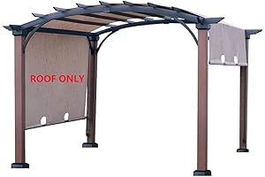Modern Tan/Black Replacement Sling Canopy for Lowe's allen + roth 10 ft...