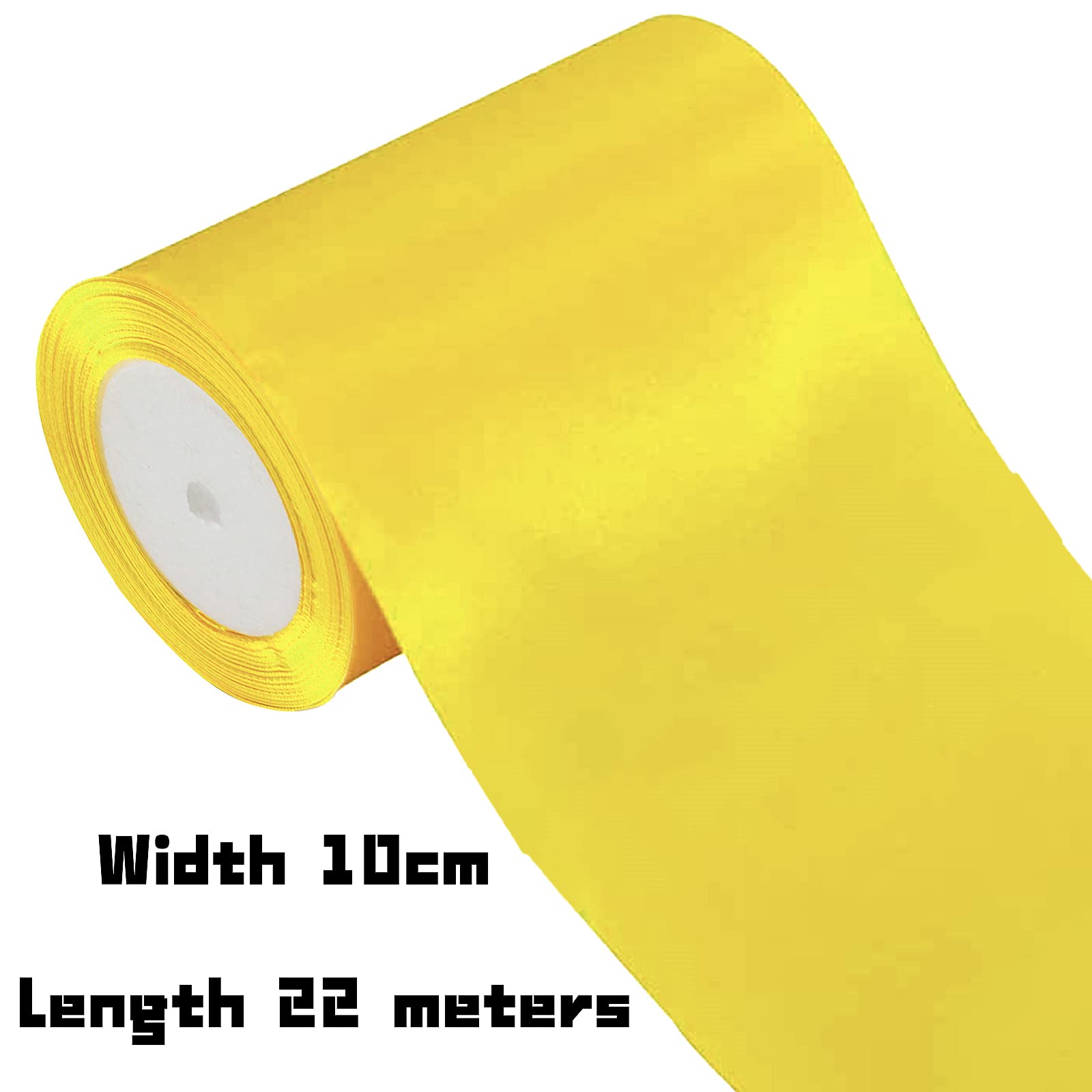 Ruban Satin Large 10 Cm X 23 M Bleu Foncé – Ruban Cadeau Luxe Pour Mariage Noël Anniversaire Emballage DIY Artisanat