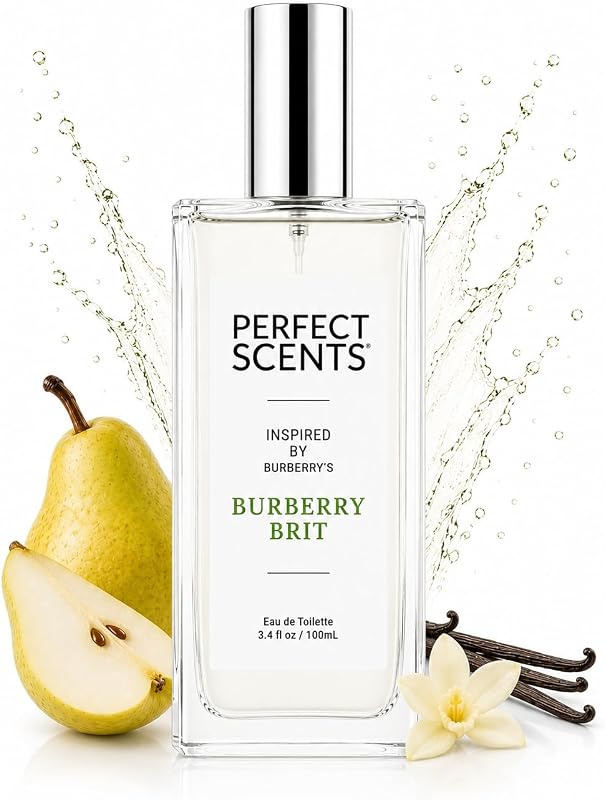 Fragrances, Inspired by Burberr.y’s Burbe.rry B.rit | Women’s Eau de Toilette, CLEAN, Vegan, Paraben-Free, Never Tested on Animals, 3.4 fl.oz.