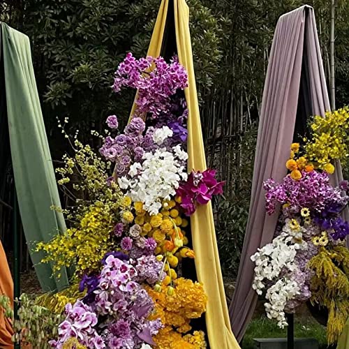 Ehldekol Sheer Chiffon Backdrop Curtains 10Ft X 10Ft， Chiffon Fabric Drapes For Wedding, Long Sheer Curtain For Living Room, Arch Party Stage Decoration(Sage Green, 120 X 120 Inch) #TOP7