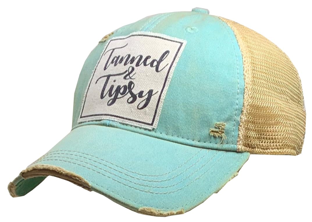 VINTAGE LIFE Distressed Washed Fun Baseball Trucker Mesh Cap