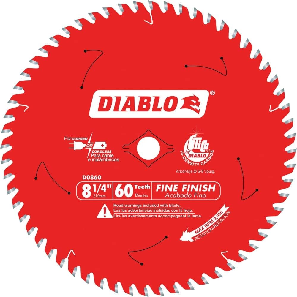 DIABLO 8-1/4 X 60T FINE FINISH