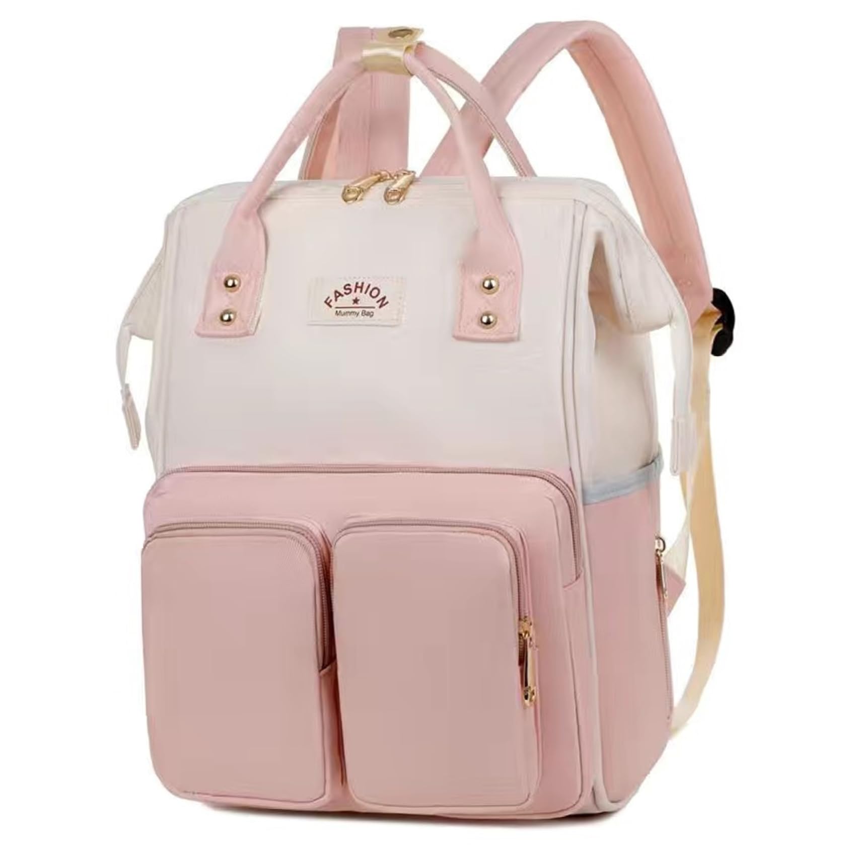 Pastoralist Diaper Bag Backpack, 11x6x15in Waterproof Baby Backpack Diaper Bag with Multi-pockets & Handle, Portable Baby Diaper Bag for Mom Outdoor Travel