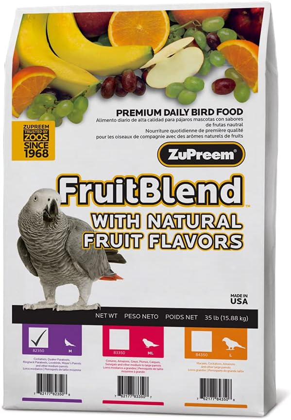 230340 Fruitblend With Natural Fruit Flavors For Medium Birds 35 Lbs