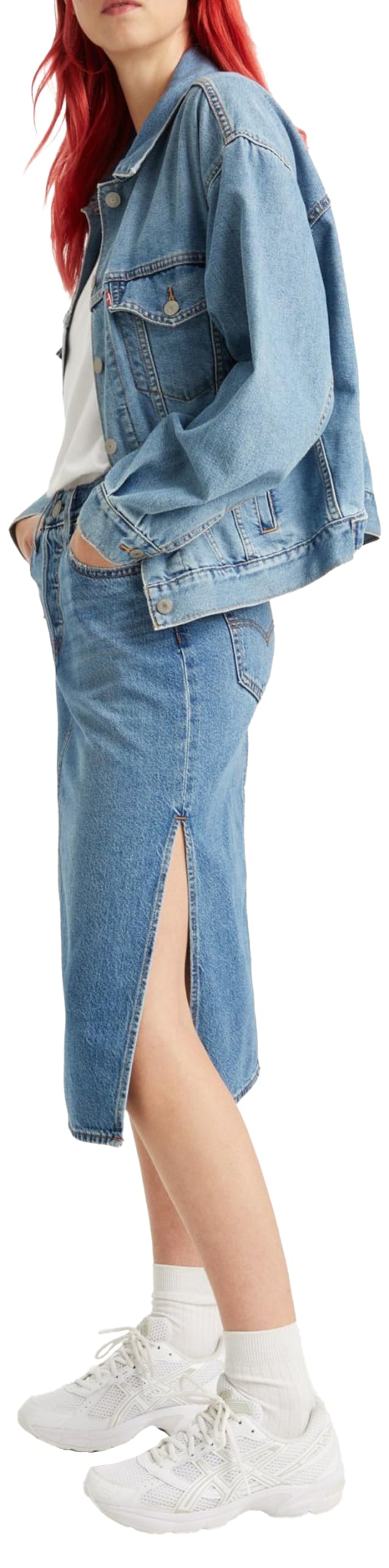 Levi's Side Slit Skirt Donna