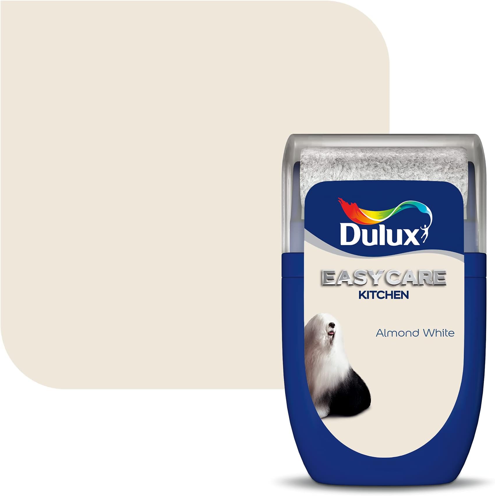 Dulux Easycare Kitchen Tester Paint, Almond White,30 ml (Pack of 1)