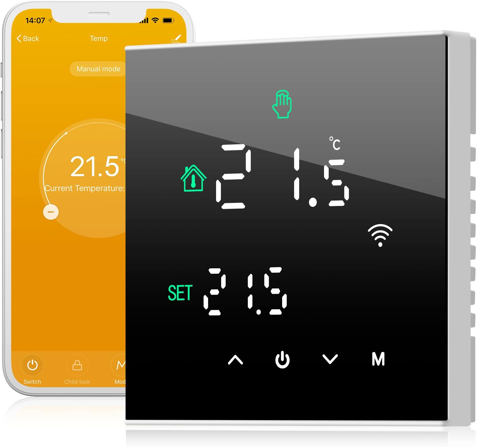 Termostato Caldaia Cronotermostato Wifi PROGRAMMABILE SMARTPHONE APP ALEXA DA PARETE O BOX 503 ALIMENTAZIONE 90-240 Vac (display Standard (EN A Batteria