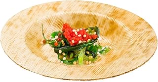Bamboo Sauce Plate, Small Round Bamboo Plate, Appetizer Plate - 3.5