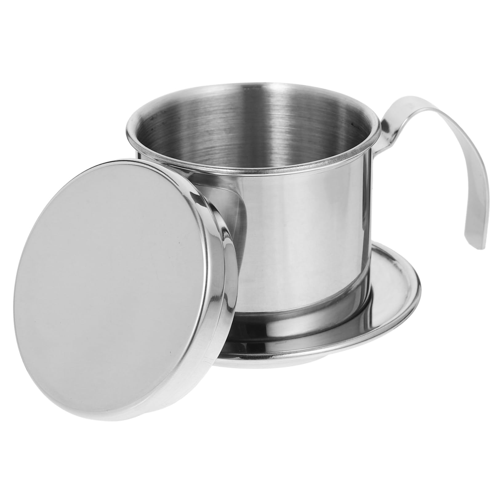 FUNOMOCYA Stainless Dripper Portable Drip Filter for Travel and Camping Easy to Clean Detachable Design Brew Strength for Fresh Coffee