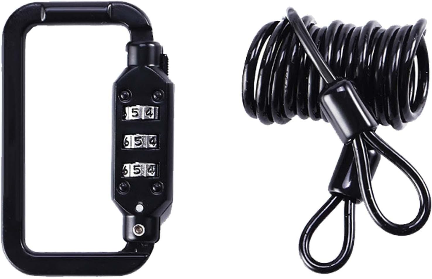 4 Pcs Lock,Mini Portable Multifunctional with 1.2m/47.24in Coil Lock ...