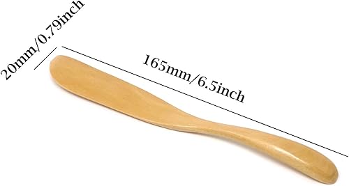 Miniatura 2 de Honbay 4 espátulas de madera hechas a mano para cocina