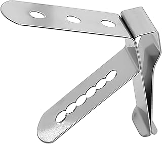 Thermometer Probe Pot Clip Holder Stainless Steel 3-Hole Ambient Temperature Readings for BBQ Smoker Oven Meat Grill Kitchen Clamp for Fryer Barbecue (3.5mm Hole Diameter)