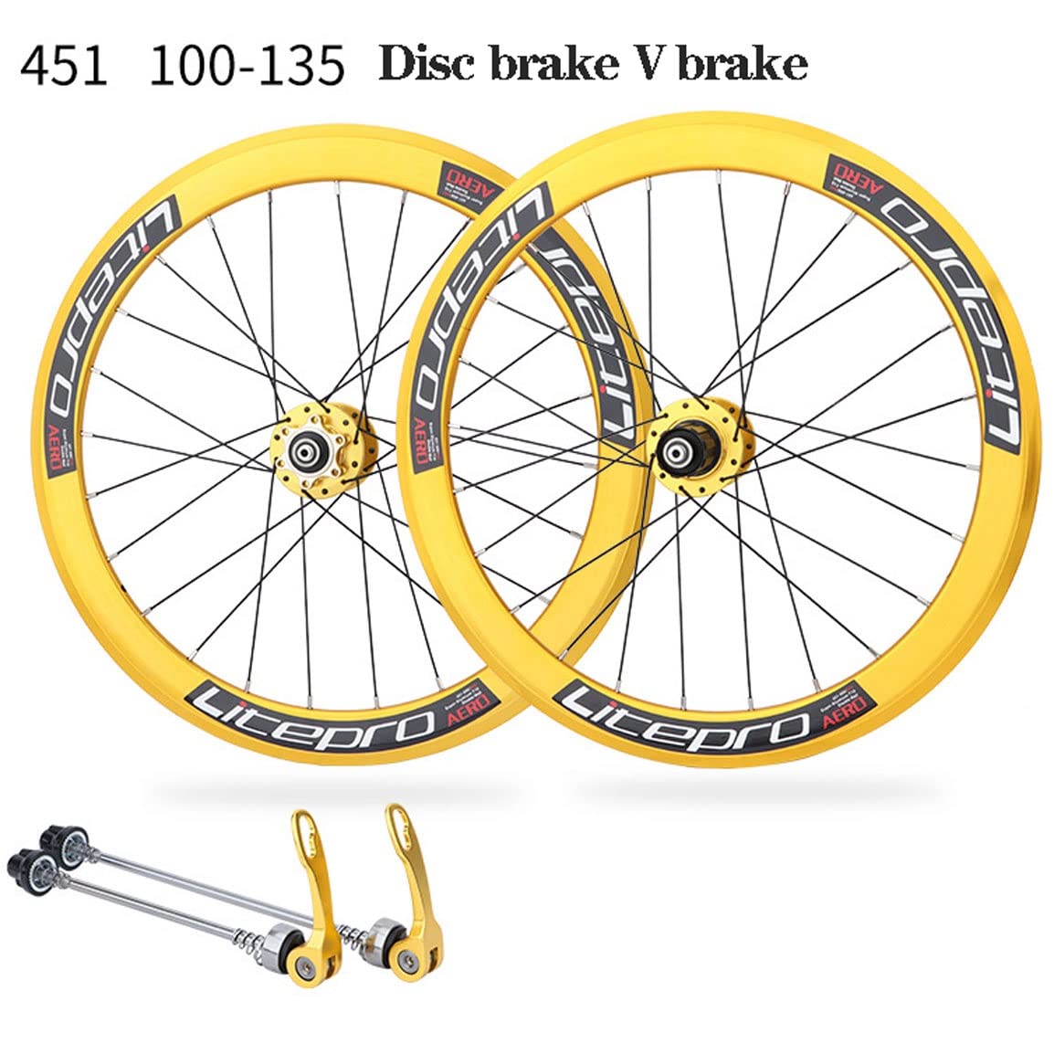 Amazon.co.jp: 20インチ451mm折りたたみ自転車ホイールバイクホイール