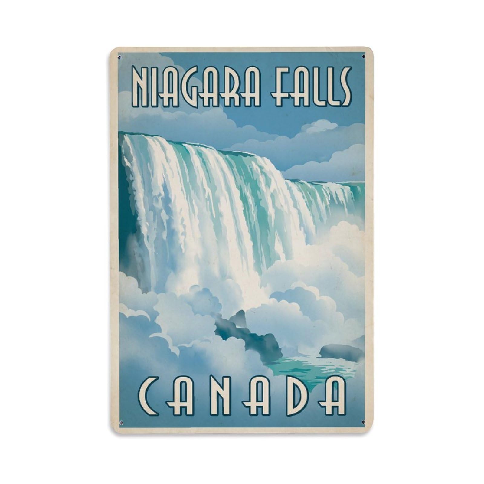 Xanthor Style Travel Retro Canada Niagara Falls Metal Tin Sign
