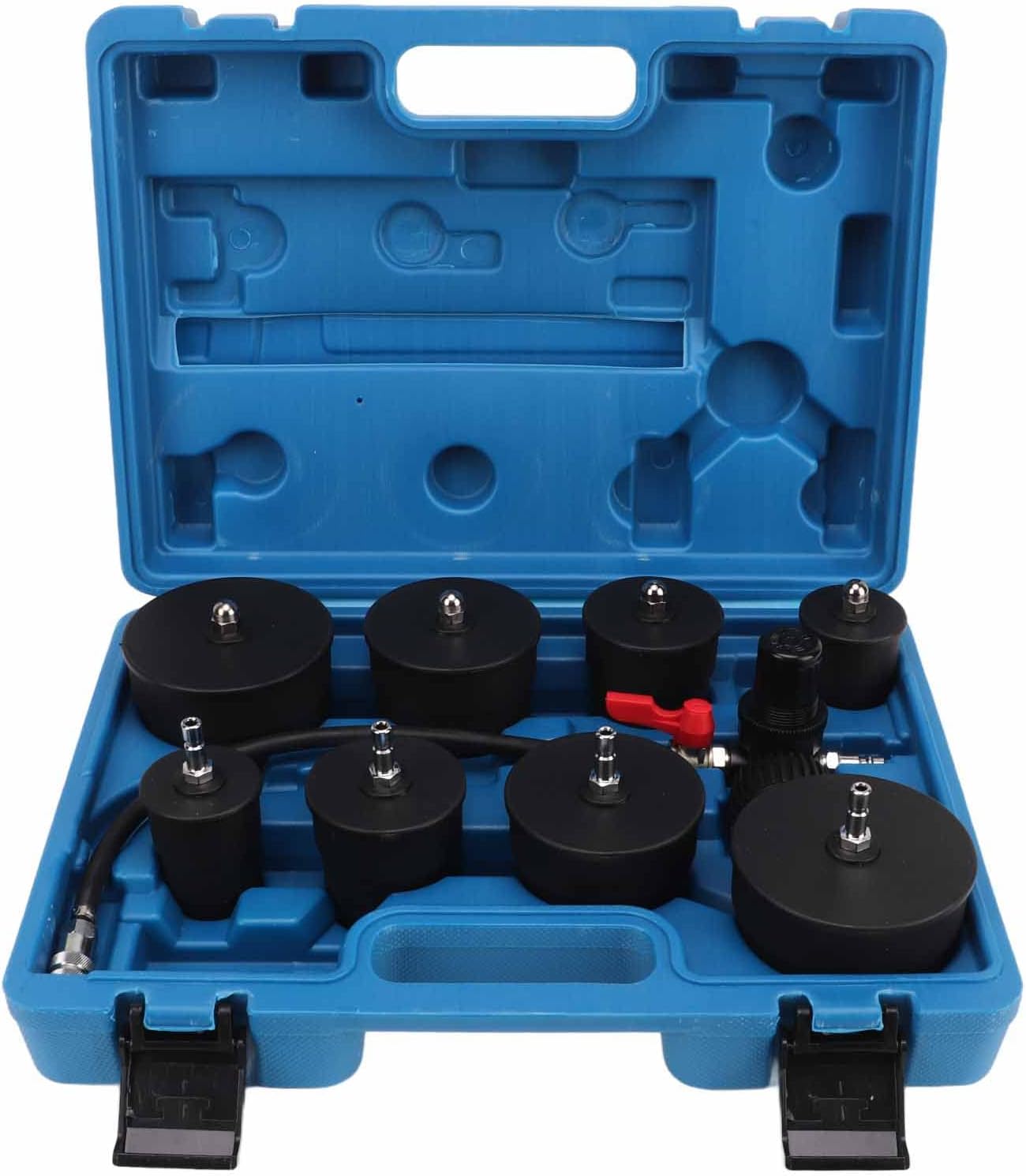 Tbest Turbo Kit, Turbo System Kit, 9 Pcs Turbo System Leakage er Turbocharger Air Pressure Boost Leak Kit with Pressure Gauge er