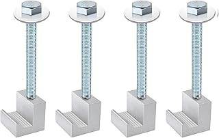 Aupoko Truck Tool Box Mounting Kit Aluminum Alloy J Hooks Pickup Universal Fit Toolbox