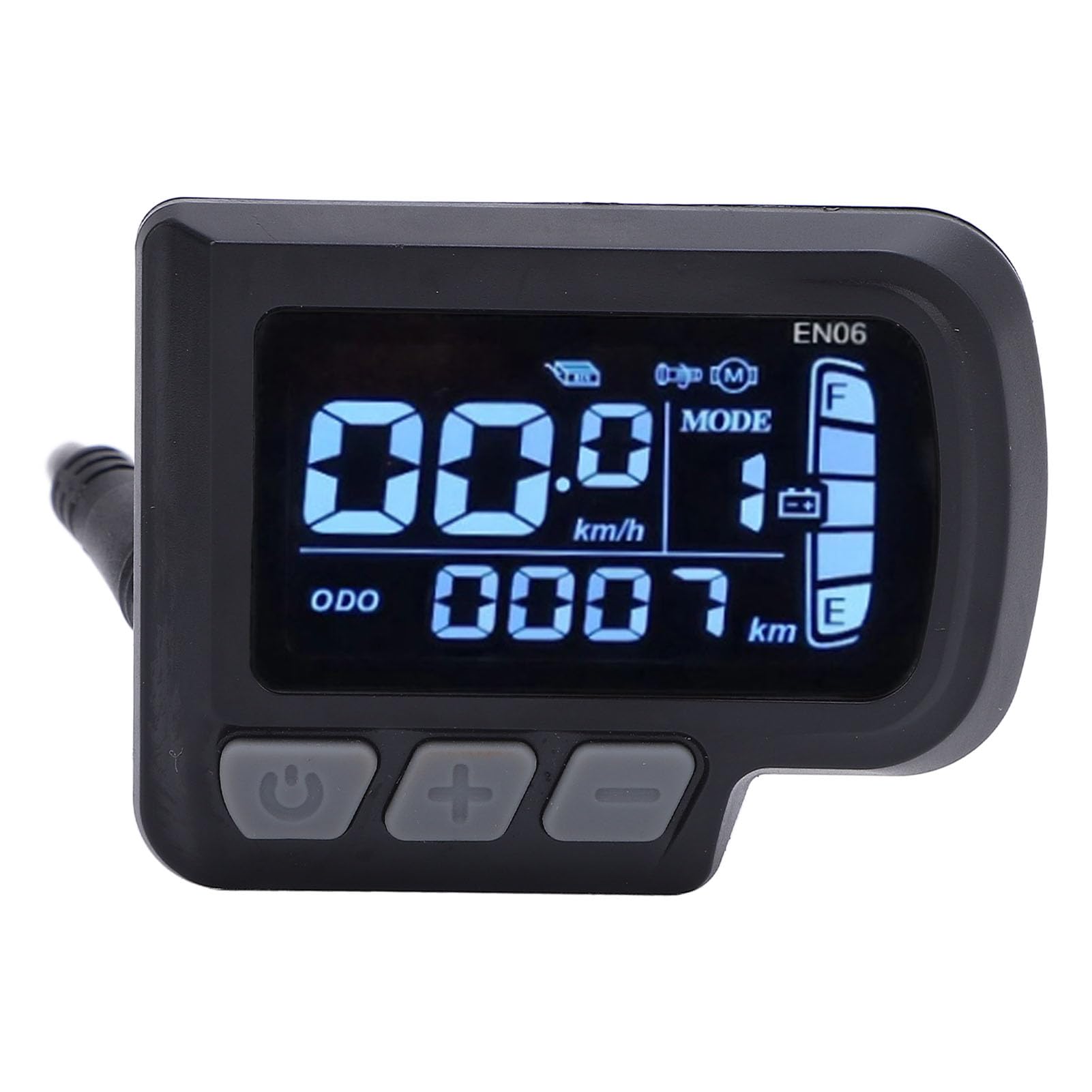 Electric Bicycle LCD Display Meter, Water Proof 6 Pin Electric Scooter Panel Screen, 24-48V E Bike Display Meter Control Panel, LCD Panel Screen for Electric Scooter Modification