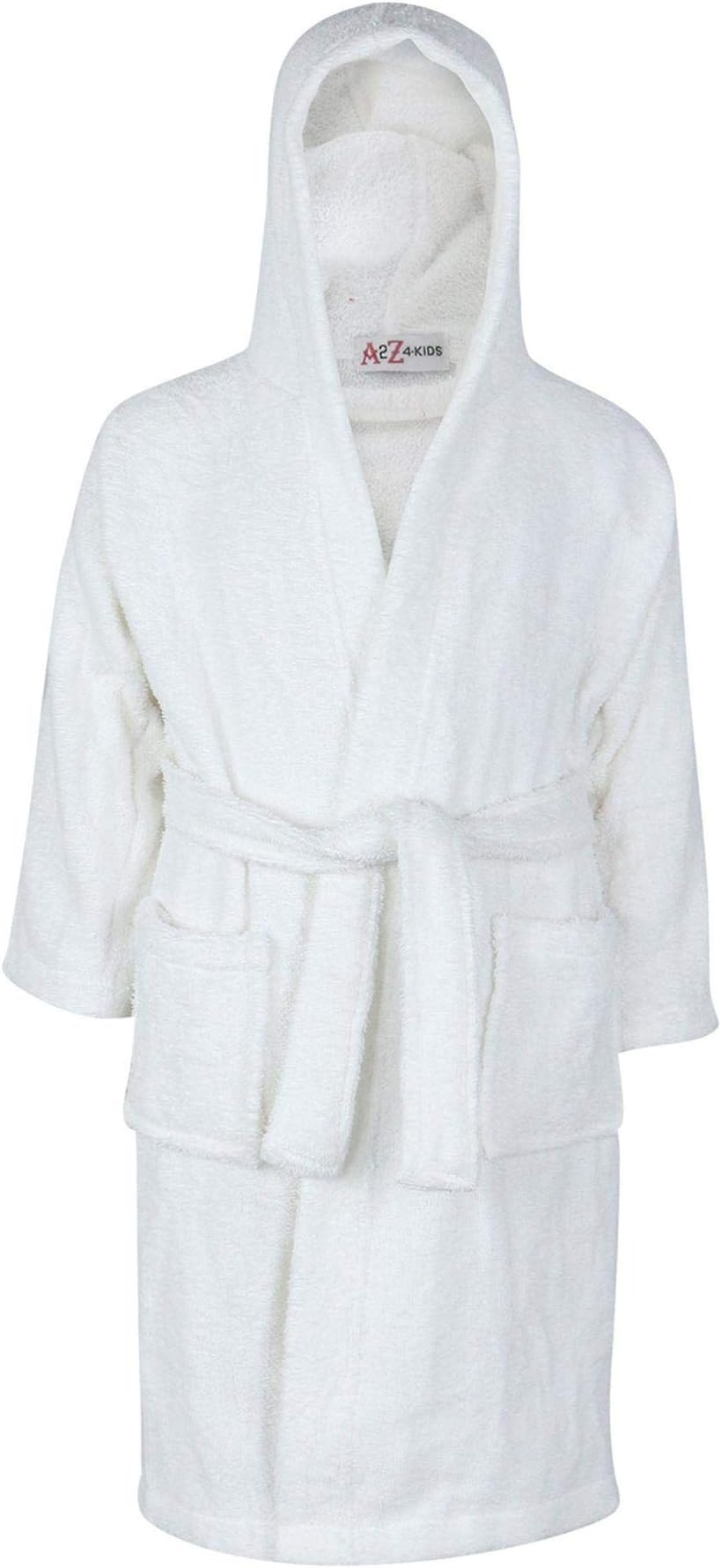 A2Z 4 Kids Girls Boys Terry Towel Beach Bathing Swimming Surfing Navy Bathrobe 100% Cotton Soft Hooded Robe 2-13 Years