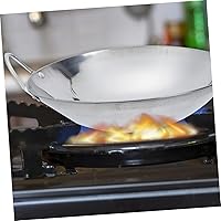 Vista 9 de DOITOOL Olla caliente inoxidable olla de doble mango sartén de metal olla de cocina casera Sartén de cocina caliente Shabu Sartén de 9 pulgadas tipo