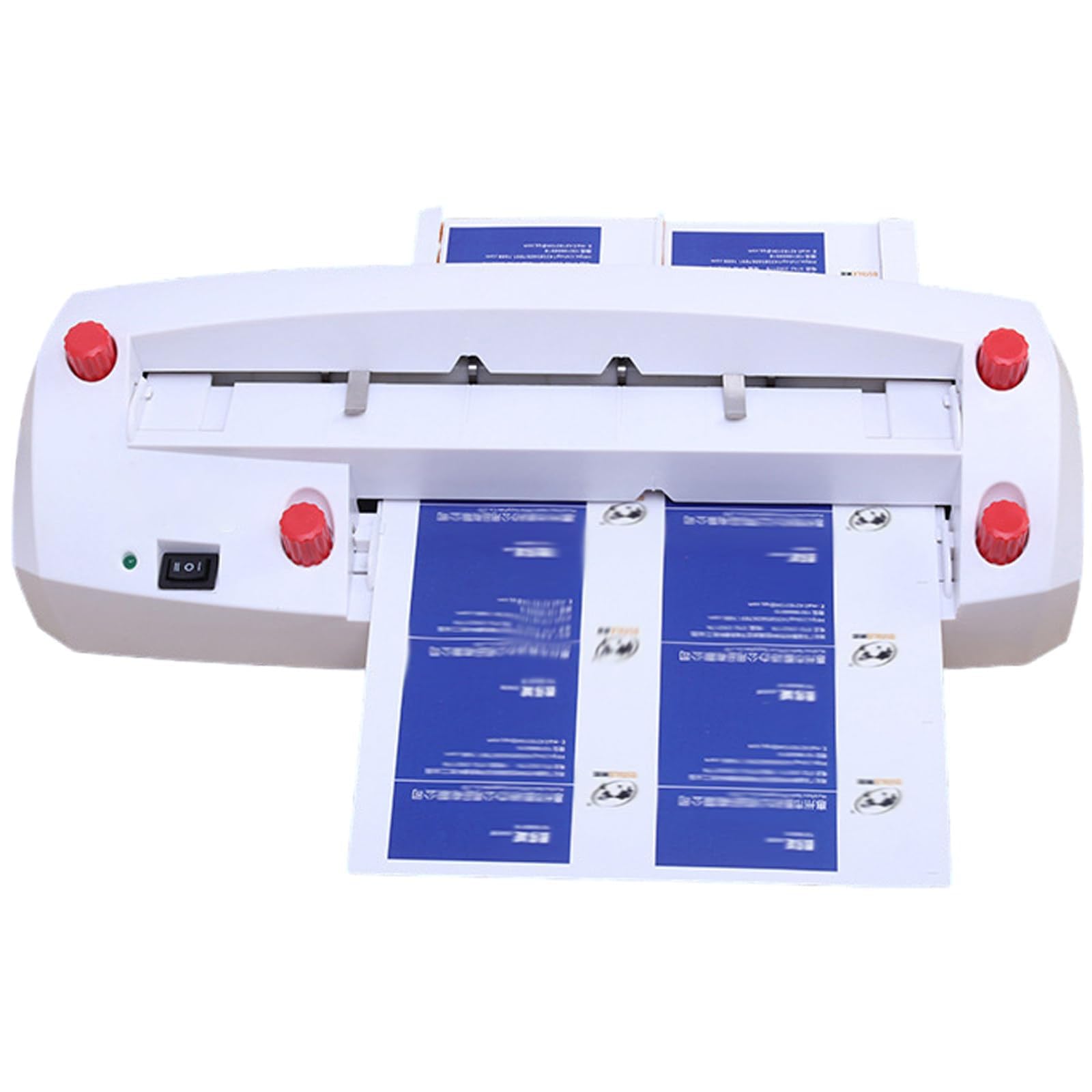 Taglierina elettrica per biglietti da visita, 20 W, regolabile, con 9 lame, 50 giri/min, 1-18 mm, doppia alimentazione carta, per stamperia