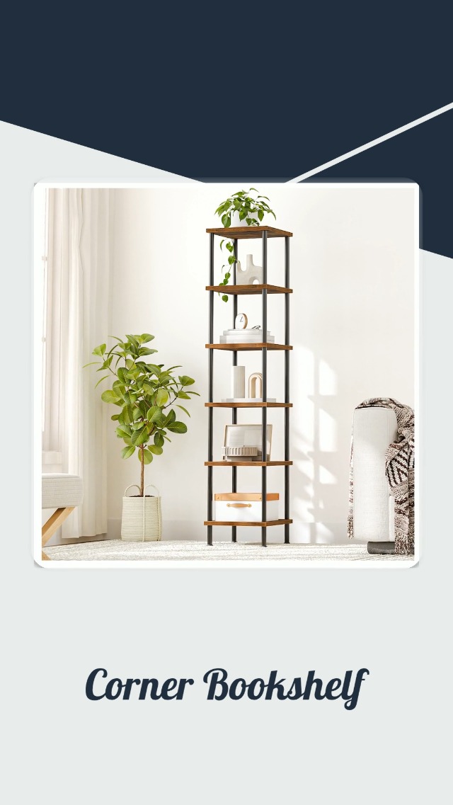 Amazon.com: HOOBRO 6-Tier Corner Shelf, Corner Square Rack Display
