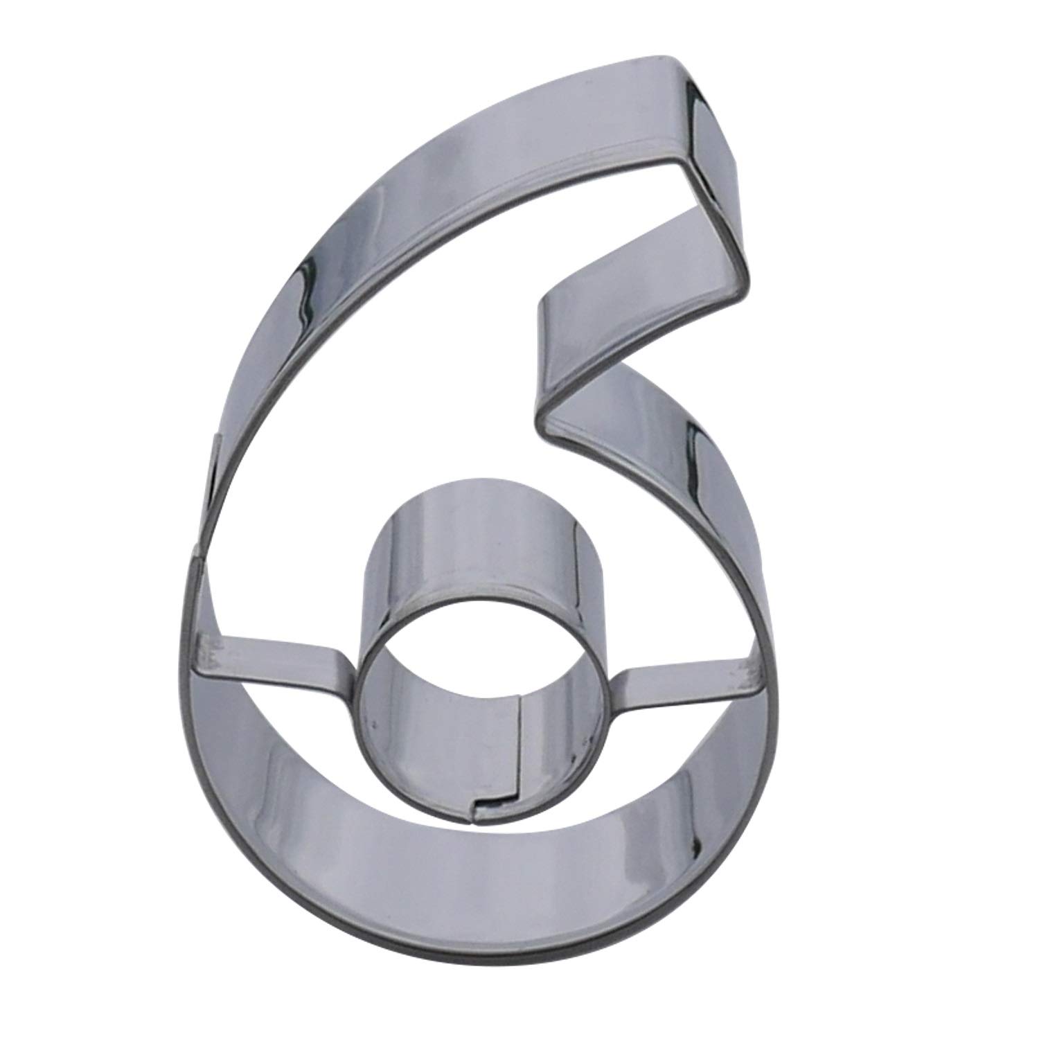 Number Six Cookie Cutters- Stainless Steel by Sweet Cookie Crumbs