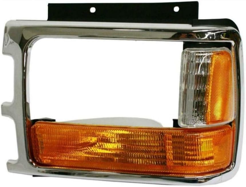 CarLights360 For 1991-1996 Dodge Truck Dakota Headlight Bezel Driver Side Chrome w/Aero Package For CH2512153