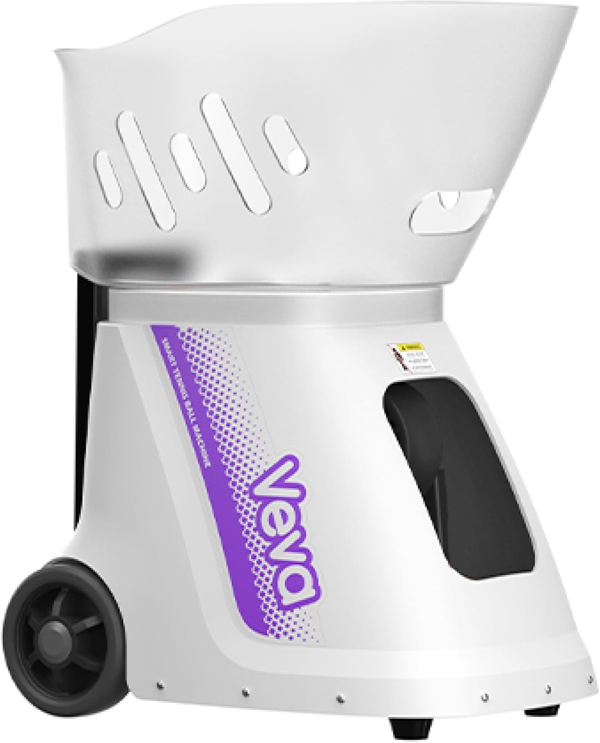 Veva P2, Tennis Ball Machine for Training & Practice, 81MPH Speed, 140 Balls, 28 Programmable Drills, Full Spin & Height Control, Smart App/Remote, Long-Duration Power System