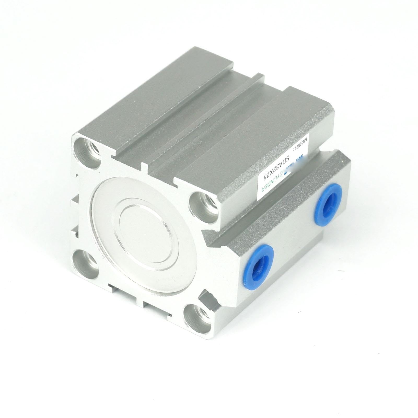 Vérin pneumatique Compact à Double Effet SDA32x25, alésage 32 mm, Course 25 mm