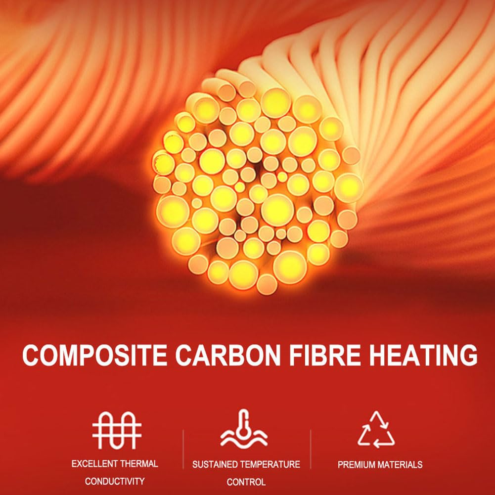 Chaleco Térmico con Calefacción de Fibra de Carbono, Chaleco Eléctrico 3 Niveles de Temp Ajustable Lavable para Hombres y Mujeres para Calor Invernal al Aire Libre 17 Zones Black L