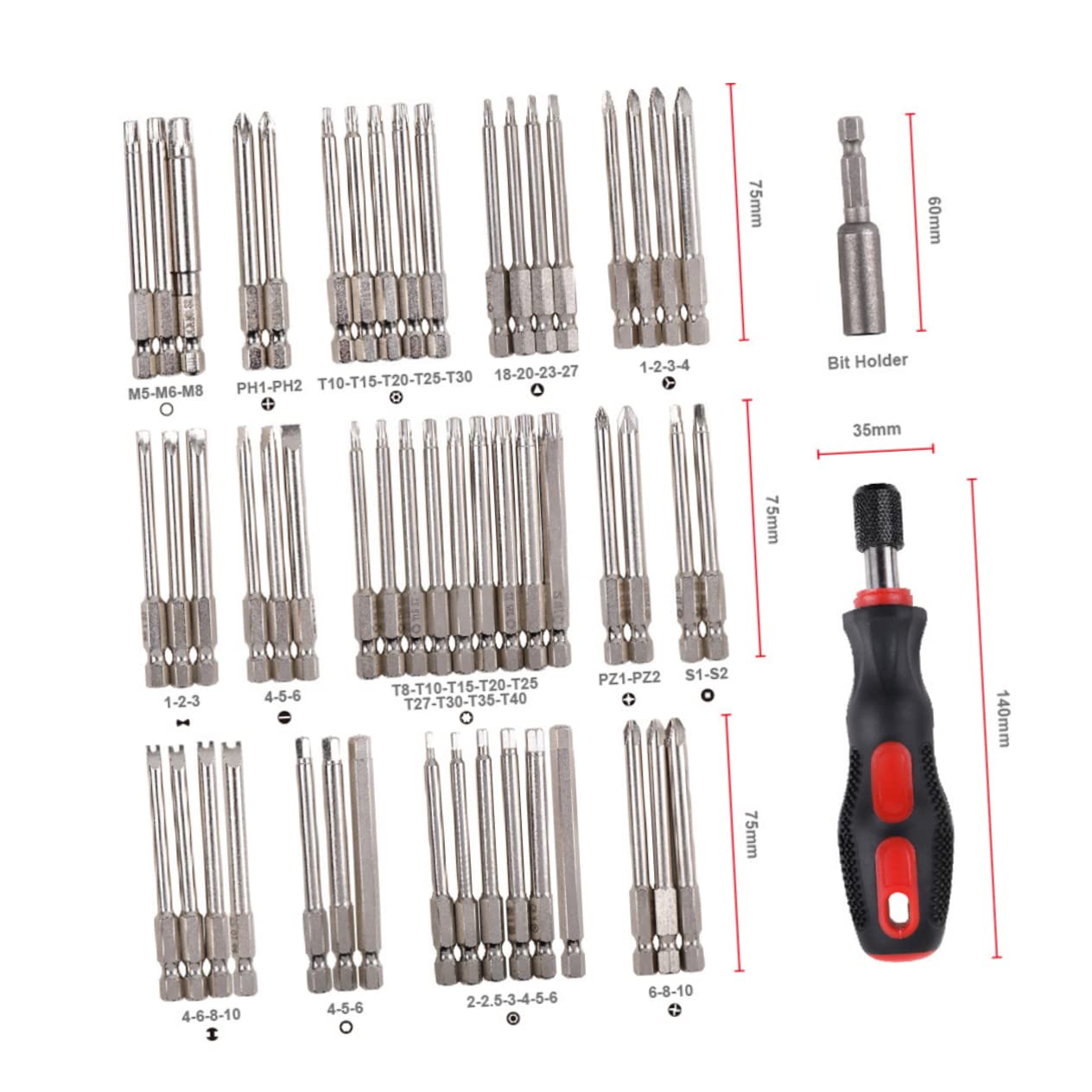 Lurrose Punta Elettronica Punta Stella Esagonale Triangolare Utensili Portatili Accessori Da Lavoro Per Avvitatori Pneumatici Avvitatori Elettrici Trapani Ricaricabili