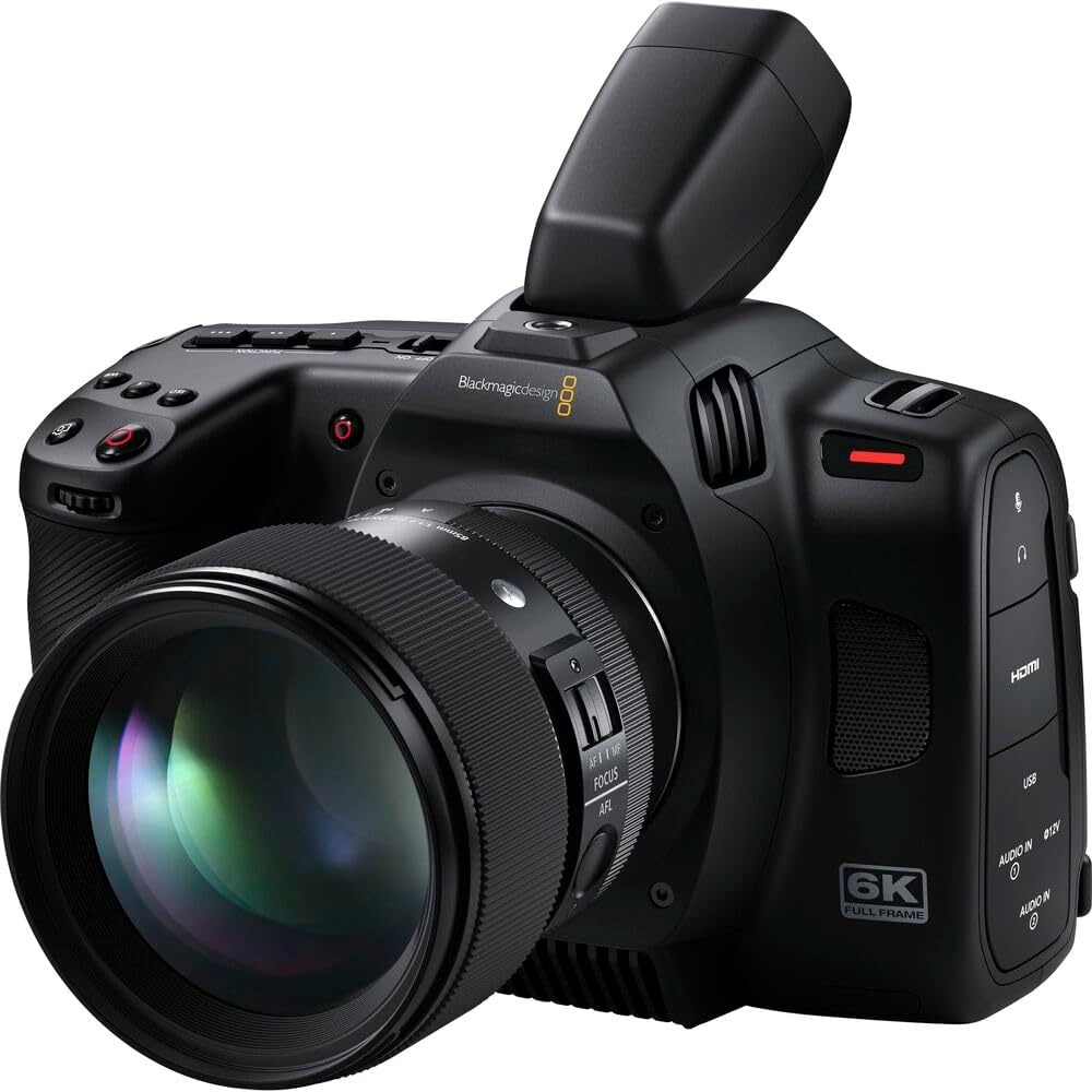 Blackmagic Design Cinema Camera 6K (Leica L) Bundle with Lilliput A7S 7" Full HD Monitor + 2X CFExpress Type B 128GB Memory Card + Blackmagic Design ATEM Mini Extreme + More Accessories
