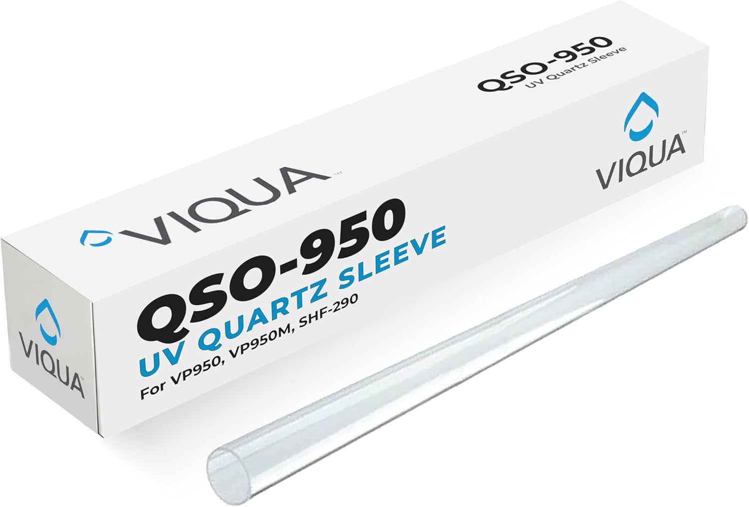 VIQUA QSO-950 UV Quartz Sleeve for VP950, VP950M, SHF-290 Systems, Genuine OEM Replacement Part