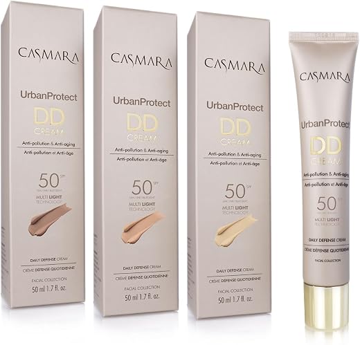 Casmara Urban Protect DD Cream SPF 50, 50ml (00) | Daily Defense Cream with Anti-Pollution & Sun Protection