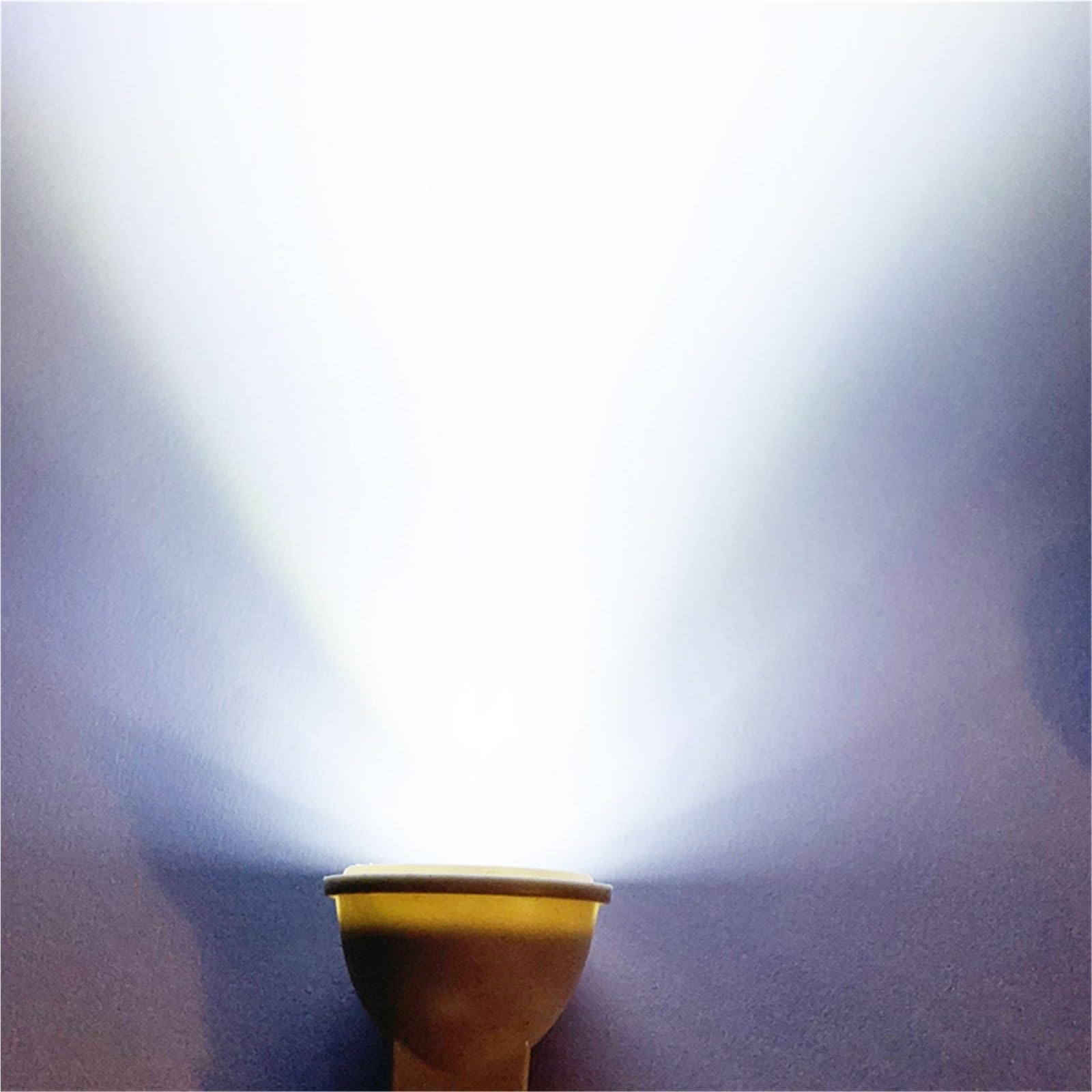 lámparas LED, Bombillas LED GU10 de 6 W MR11, equivalentes a 30, paquete 5, 600 lúmenes, CA 220-240 V, ángulo haz 38°, regulables(Cool White)