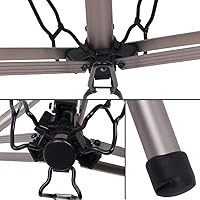 Vista 6 de Newshair Soporte de cabeza de maniquí ajustable de 68 pulgadas de aluminio de trípode plateado con bolsa de viaje para cosmetólogo, estilista